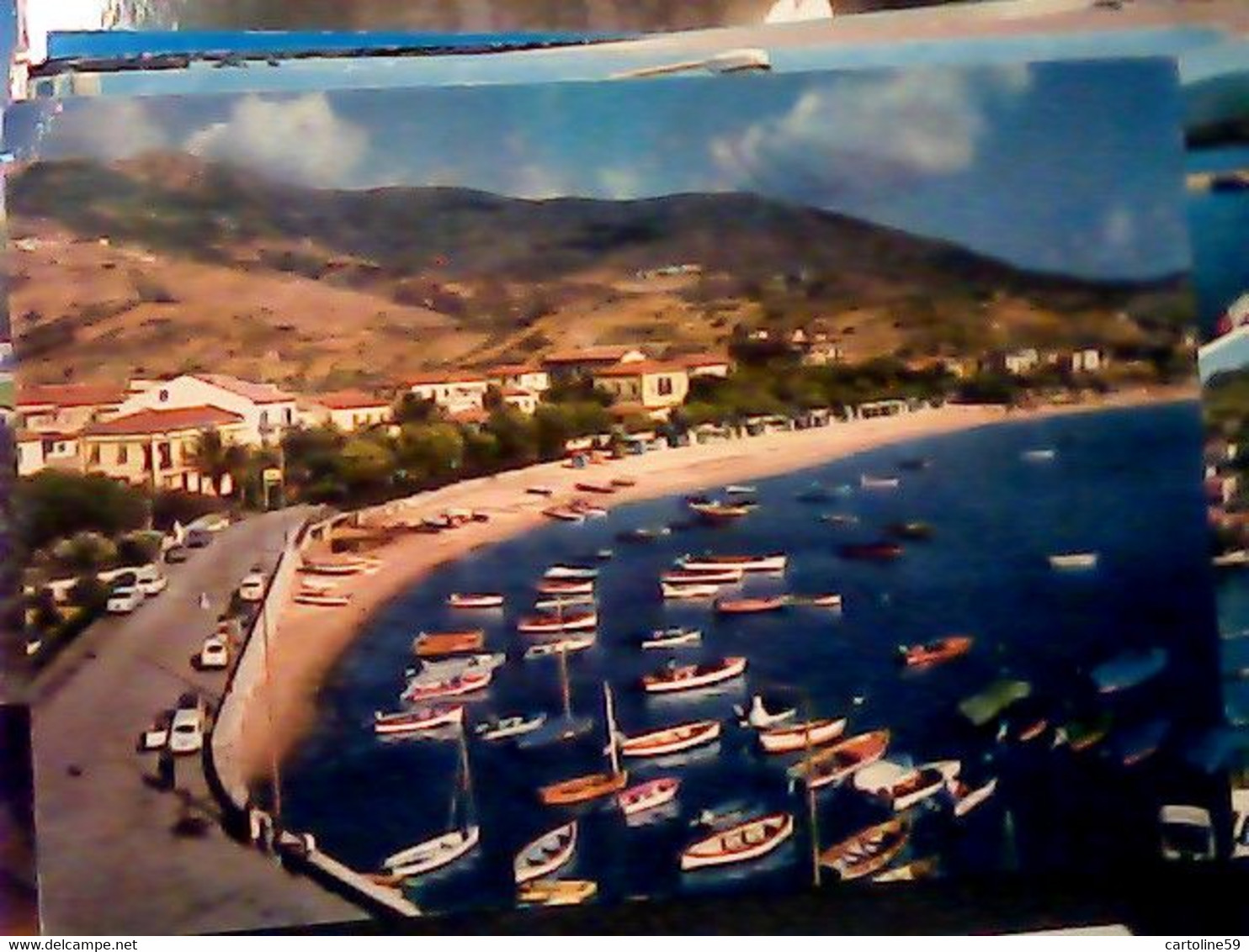 6 CARD ISOLA D'ELBA CAVO MARINA CAMPO PORTO AZZURRO VB1966/72  IV998 - Livorno