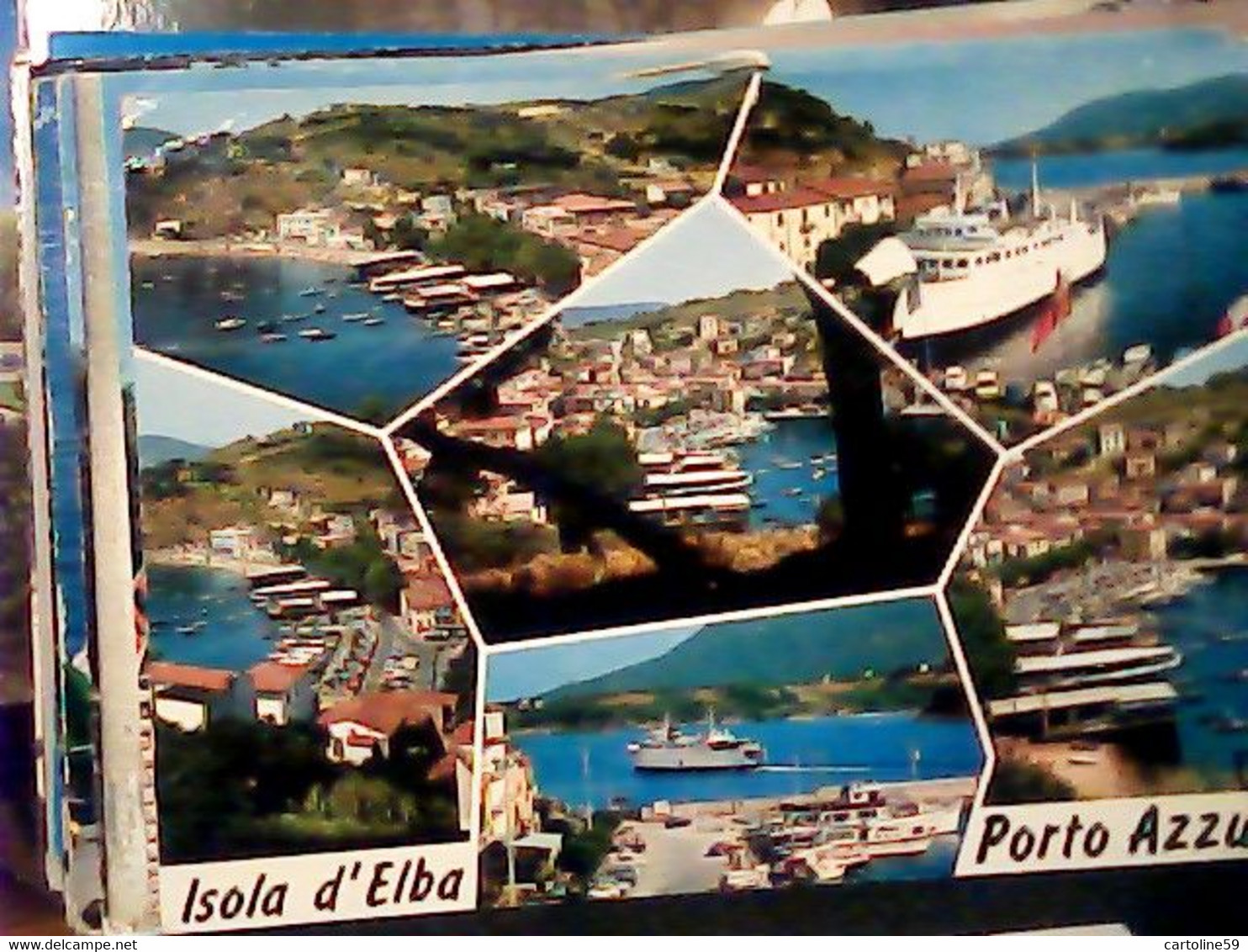 6 CARD ISOLA D'ELBA CAVO MARINA CAMPO PORTO AZZURRO VB1966/72  IV998 - Livorno