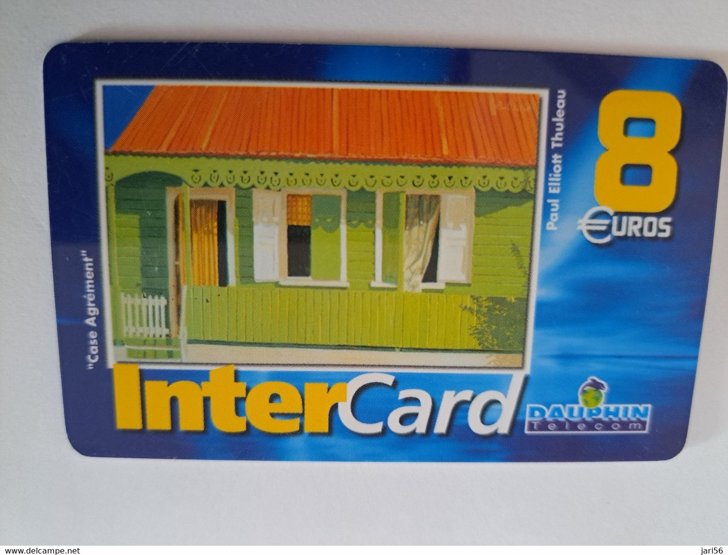 ST MARTIN / INTERCARD  8 EURO  CASE AGREEMENT          NO 052  Fine Used Card    ** 10903** - Antillen (Frans)