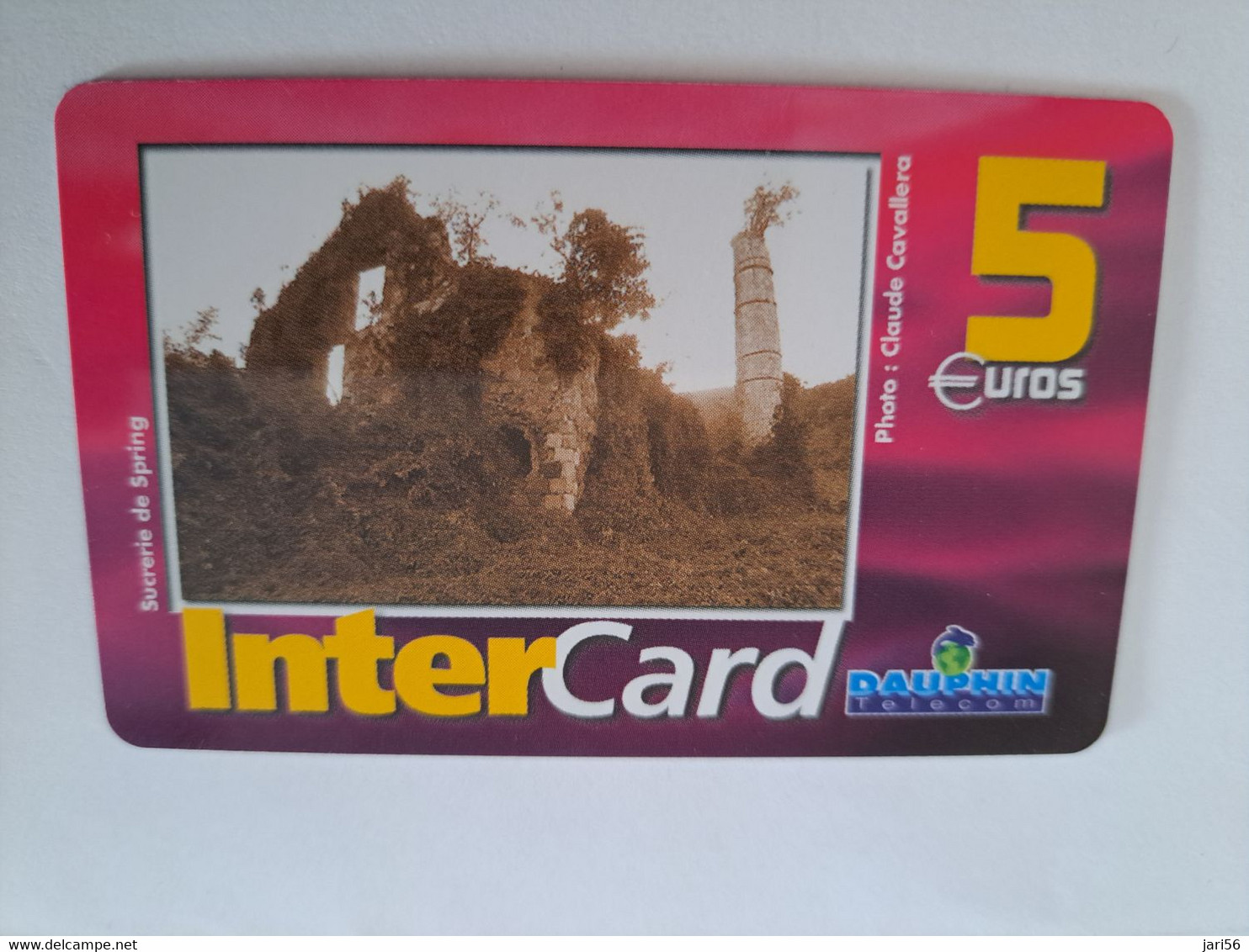 ST MARTIN / INTERCARD  5 EURO  SUCRERIE DE SPRING         NO 106 Fine Used Card    ** 10906** - Antillen (Frans)