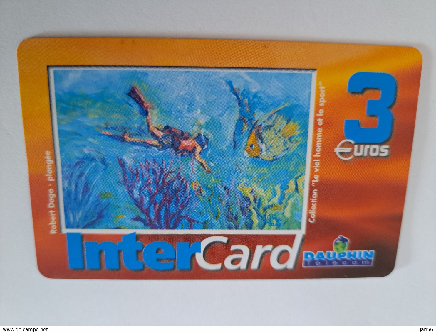 ST MARTIN / INTERCARD  3 EURO  PLANGEE          NO 128  Fine Used Card    ** 10912** - Antille (Francesi)