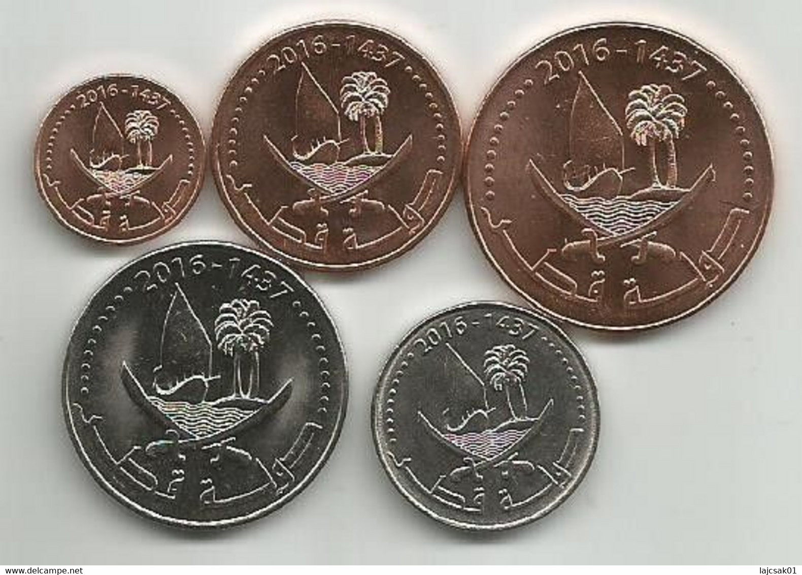 Qatar 2016. Set Of 5 Coins,high Grade - Qatar