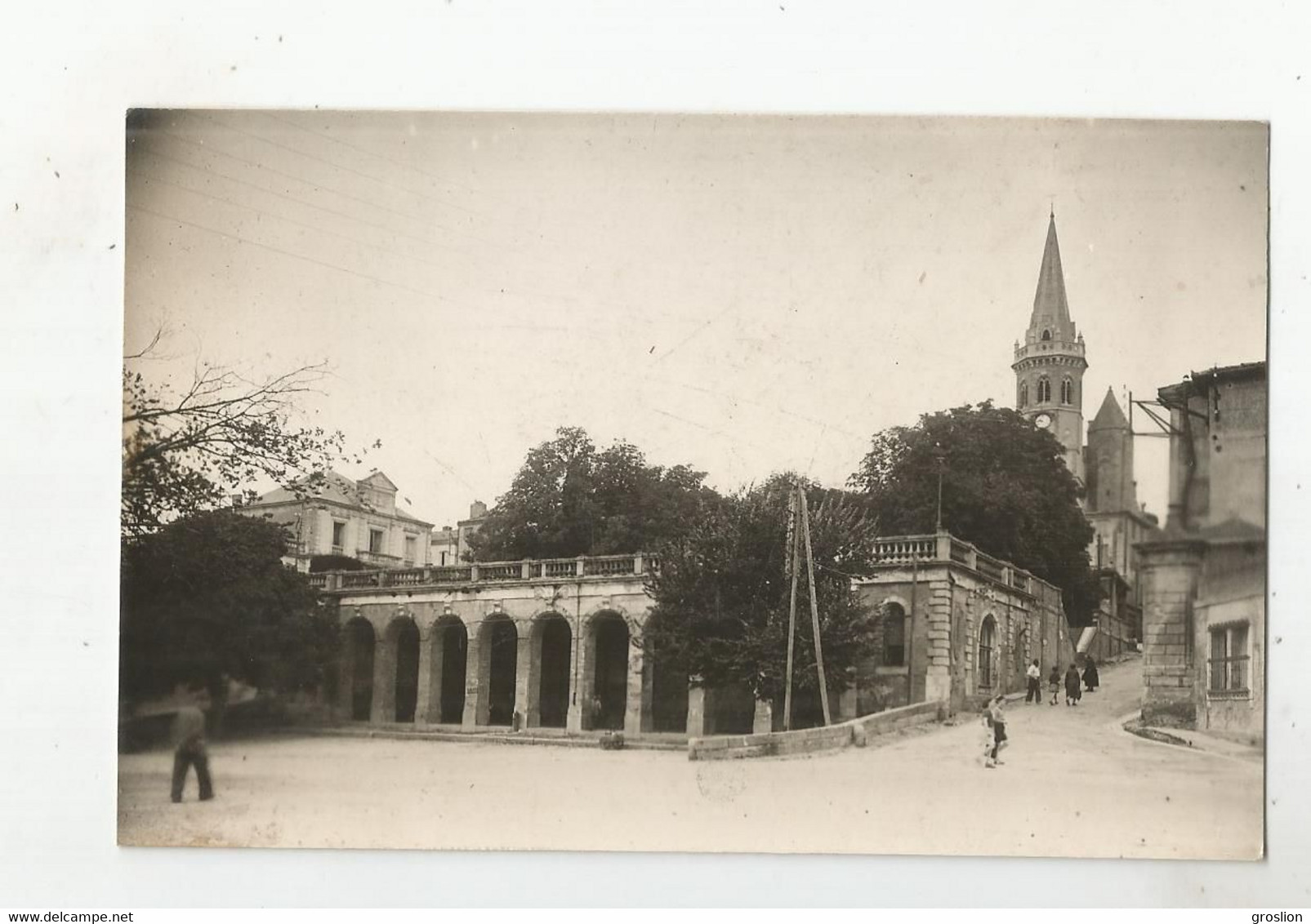 PUYLAURENS (TARN) CARTE PHOTO L'UNE DES PORTES DE LA VILLE ANCIEN PONT LEVIS (EGLISE) - Puylaurens