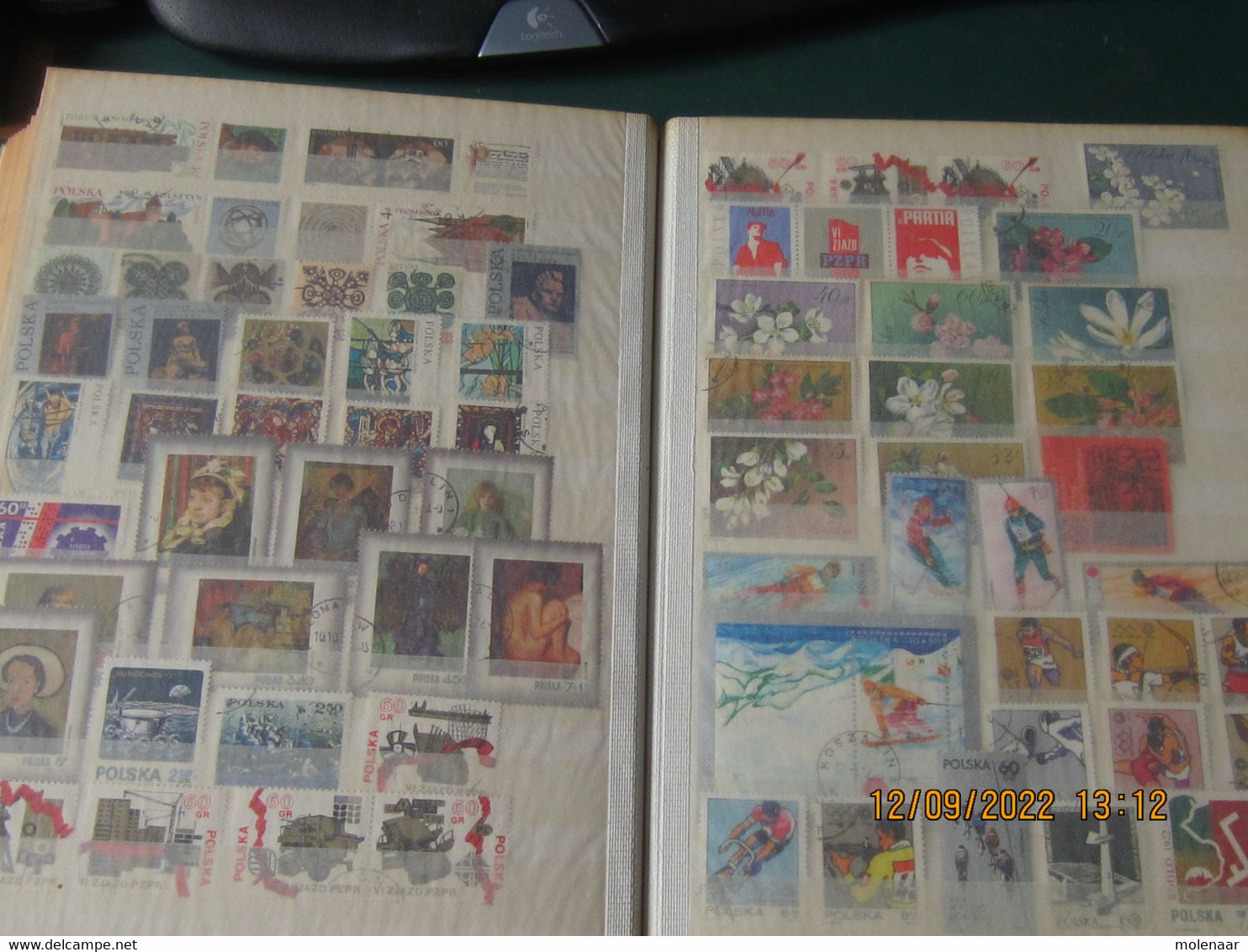 Polen 2 stockboeken met veel gebruikte postzegels veel complete series (8408)