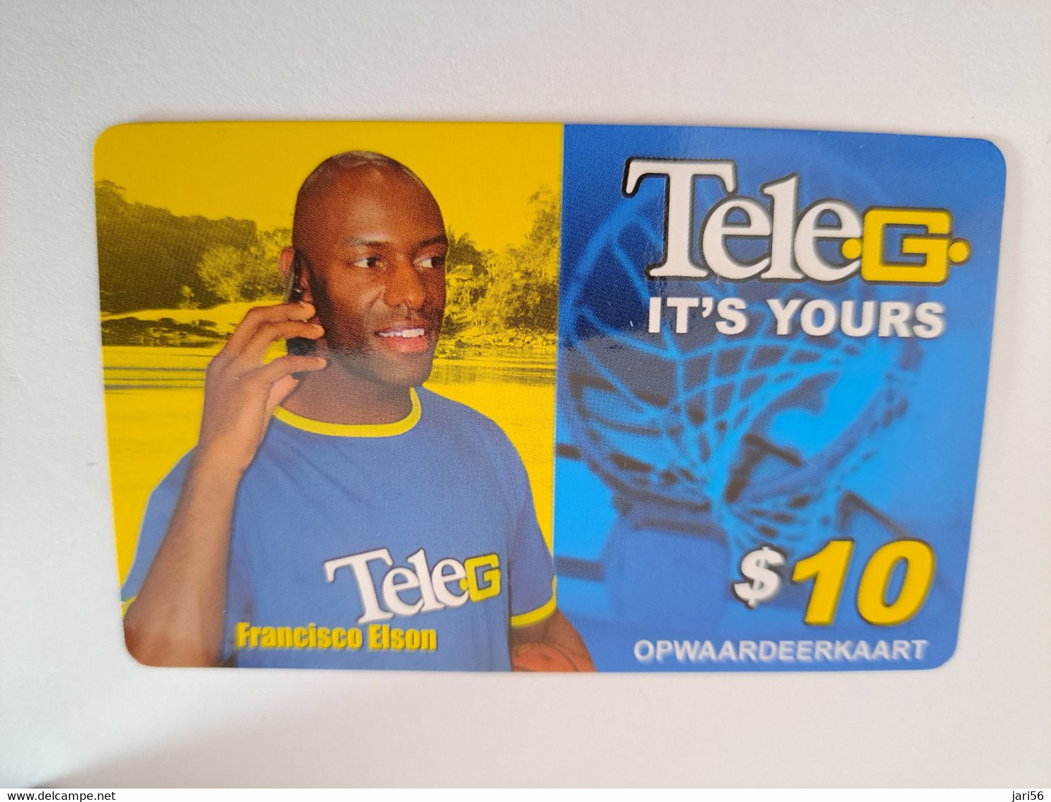 SURINAME US $ 10-    PREPAID CALLING CARD   /  FRANCISCO ELSON          **10931** - Surinam