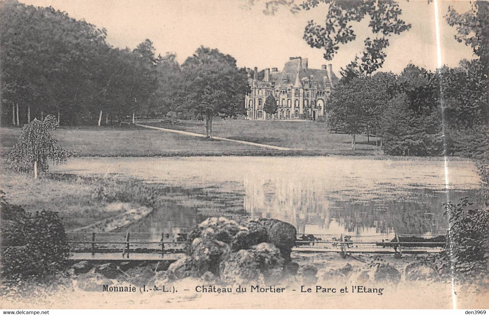 MONNAIE (Indre-et-Loire) - Château Du Mortier - Le Parc Et L'Etang - Monnaie