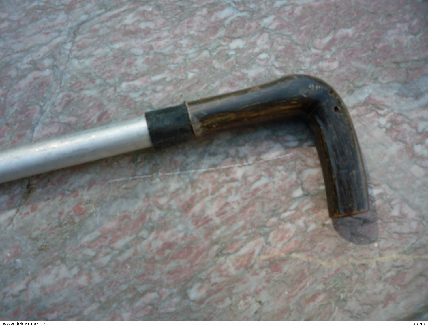 Canne épée / baïonnette ancienne / pommeau corne