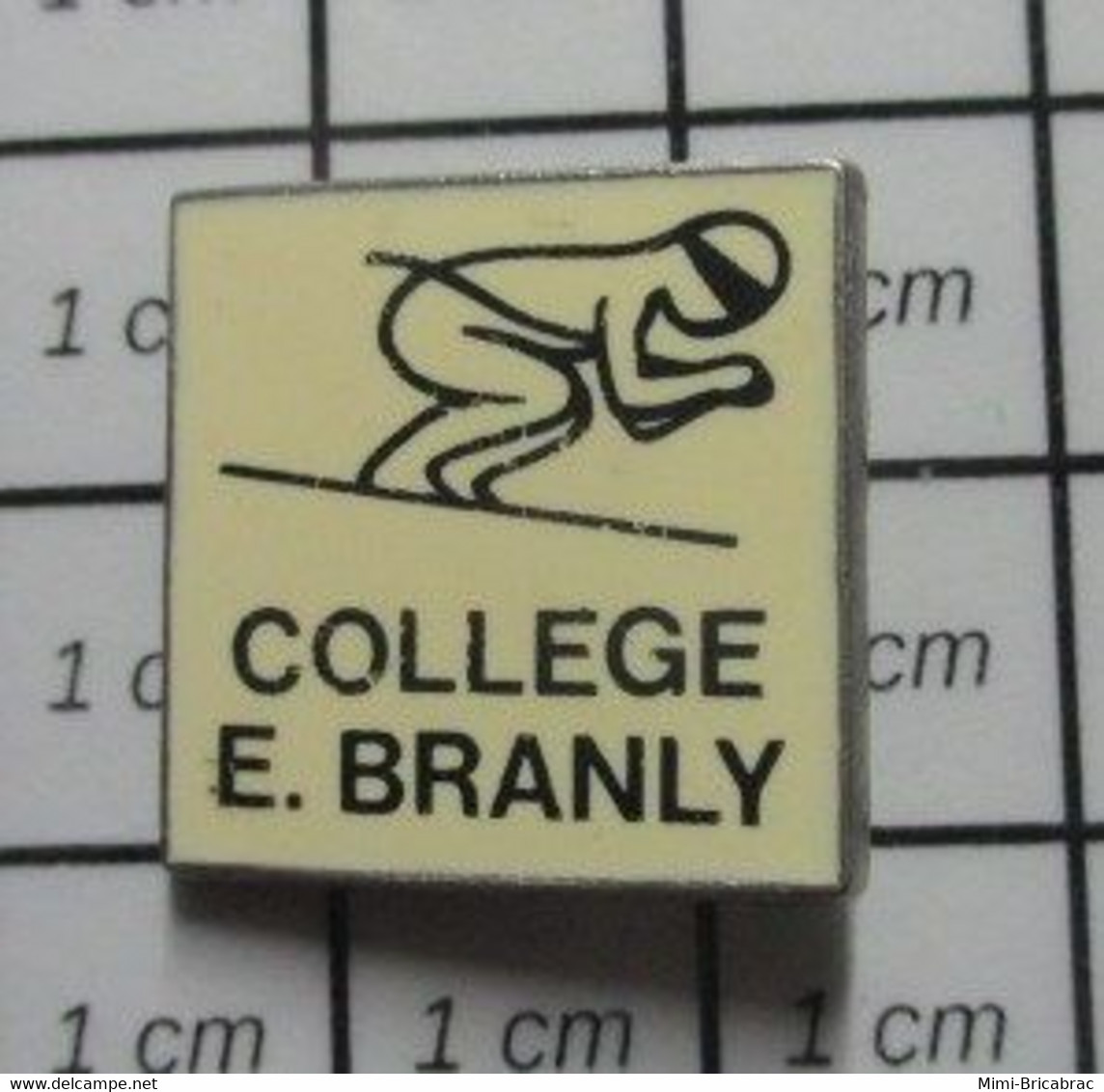 1110 Pin's Pins / Beau Et Rare / THEME : ADMINISTRATIONS / COLLEGE E BRANLY SKI SKIEUR - Administrations