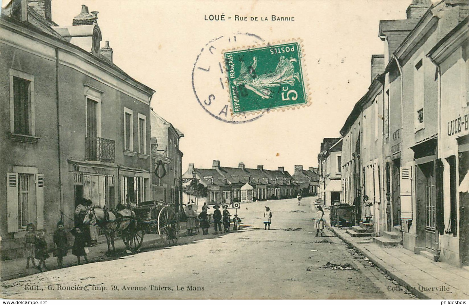 SARTHE  LOUE  Rue De La Barrie (anglinfghe) - Loue