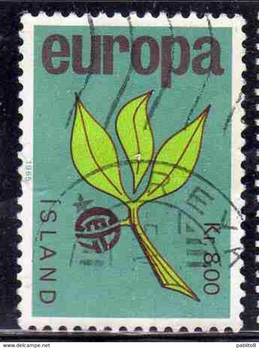 ISLANDA ICELAND ISLANDE ISLAND 1965 EUROPA CEPT UNITED 8k USED USATO OBLITERE' - Oblitérés