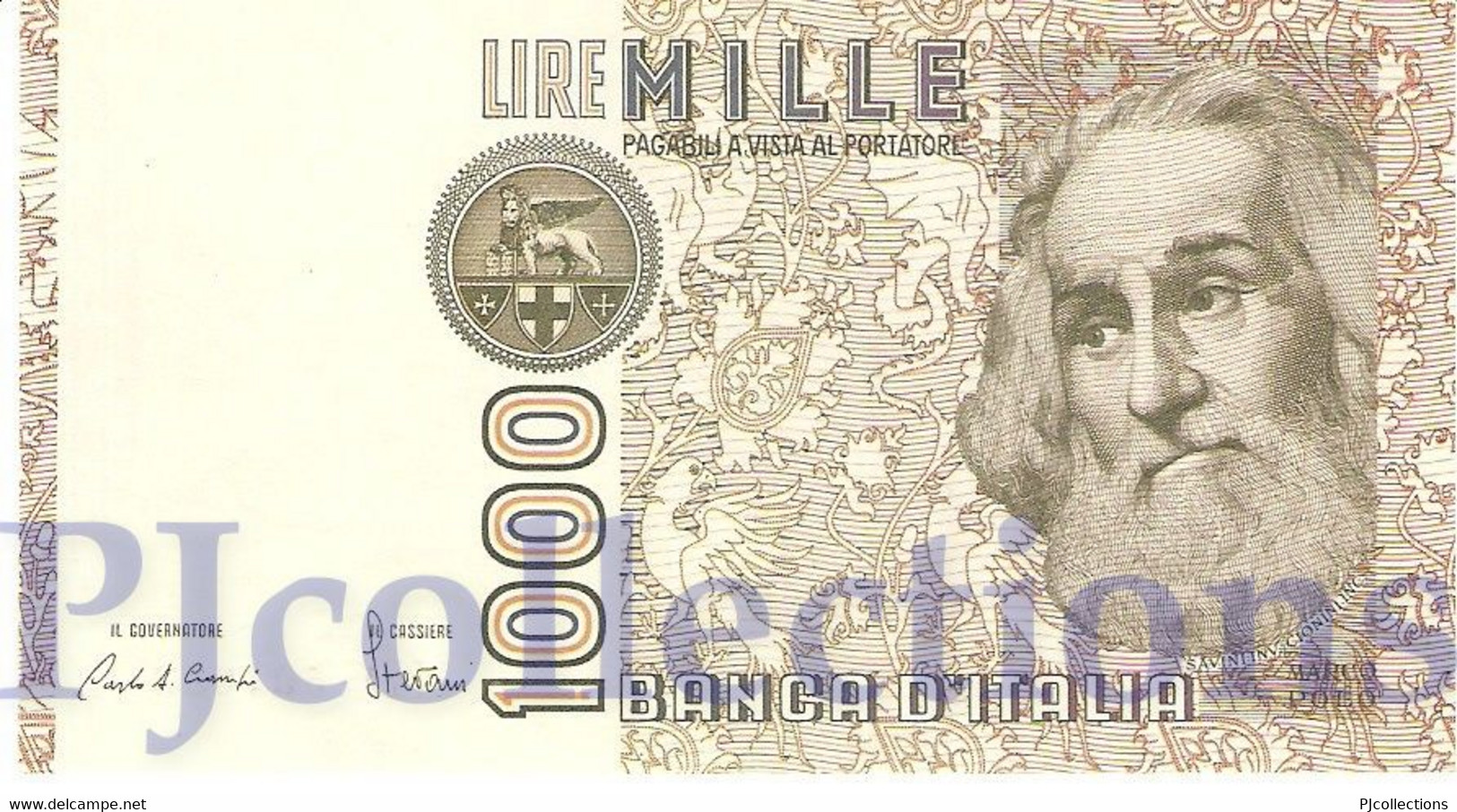 ITALIA - ITALY 1000 LIRE 1982 PICK 109a AU/UNC PREFIX "A" - 1000 Lire