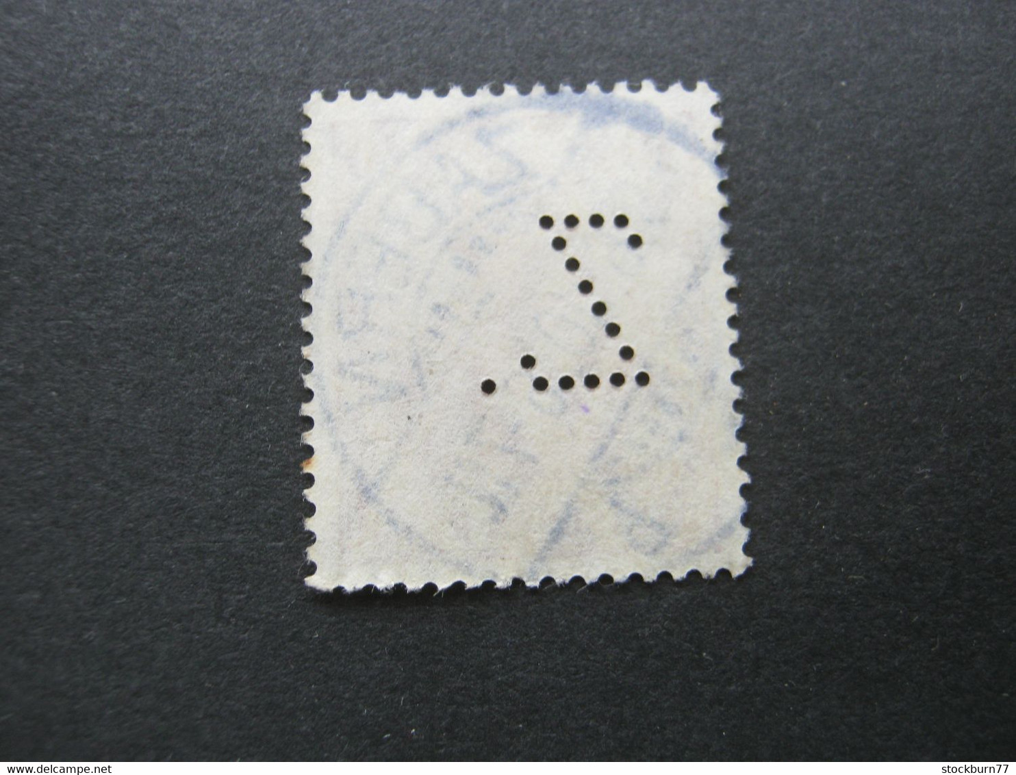 DEUTSCHES REICH , Germania     , Firmenlochung    , Perfin , Perfore ,  Lochung Aus Zabern - Used Stamps