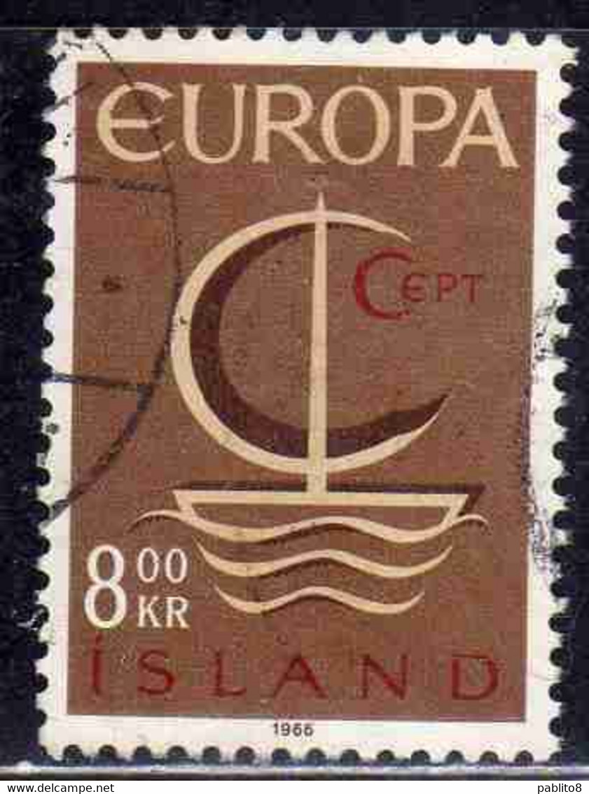 ISLANDA ICELAND ISLANDE ISLAND 1966 EUROPA CEPT UNITED 8k USED USATO OBLITERE' - Gebraucht