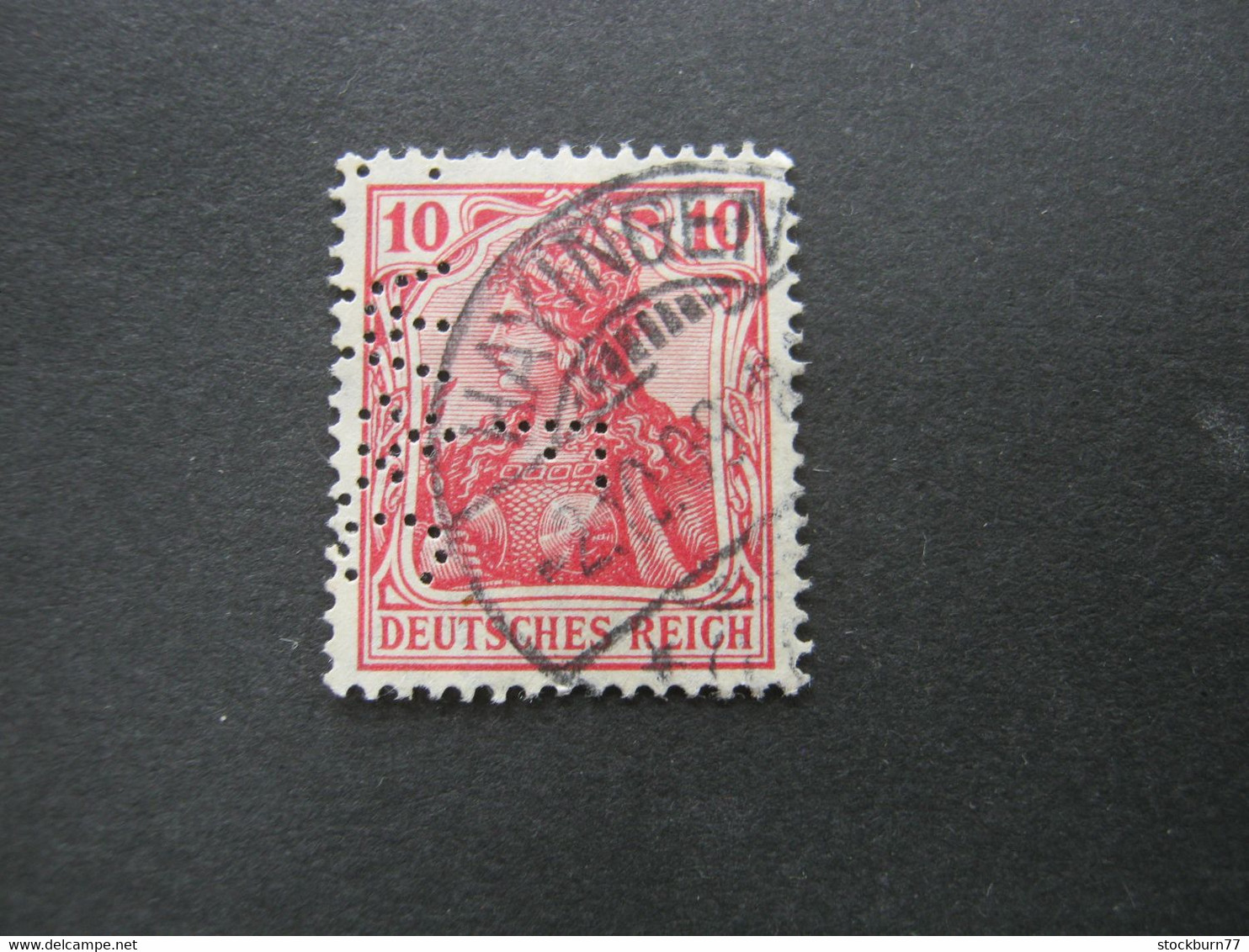 DEUTSCHES REICH , Germania     , Firmenlochung    , Perfin , Perfore ,  Lochung Aus HAYINGEN - Used Stamps