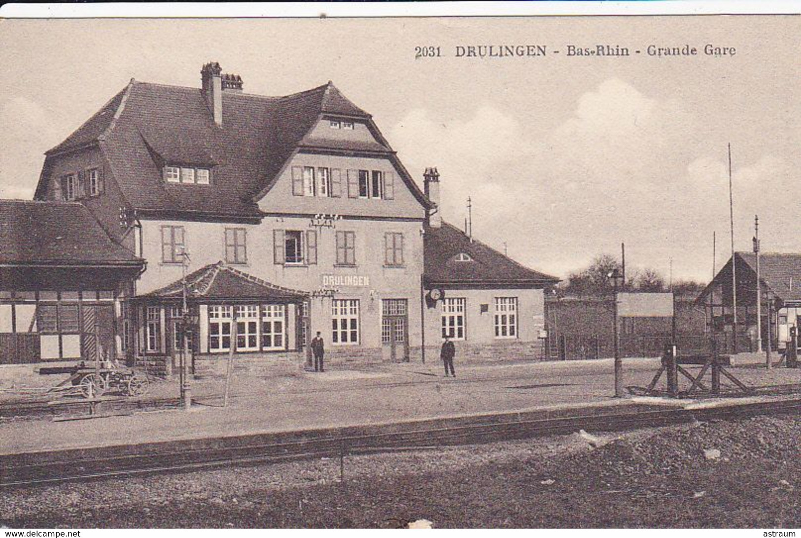 Cpa-67- Drulingen -- Grande Gare -personnages-edi F.K.S. N°2031 - Drulingen