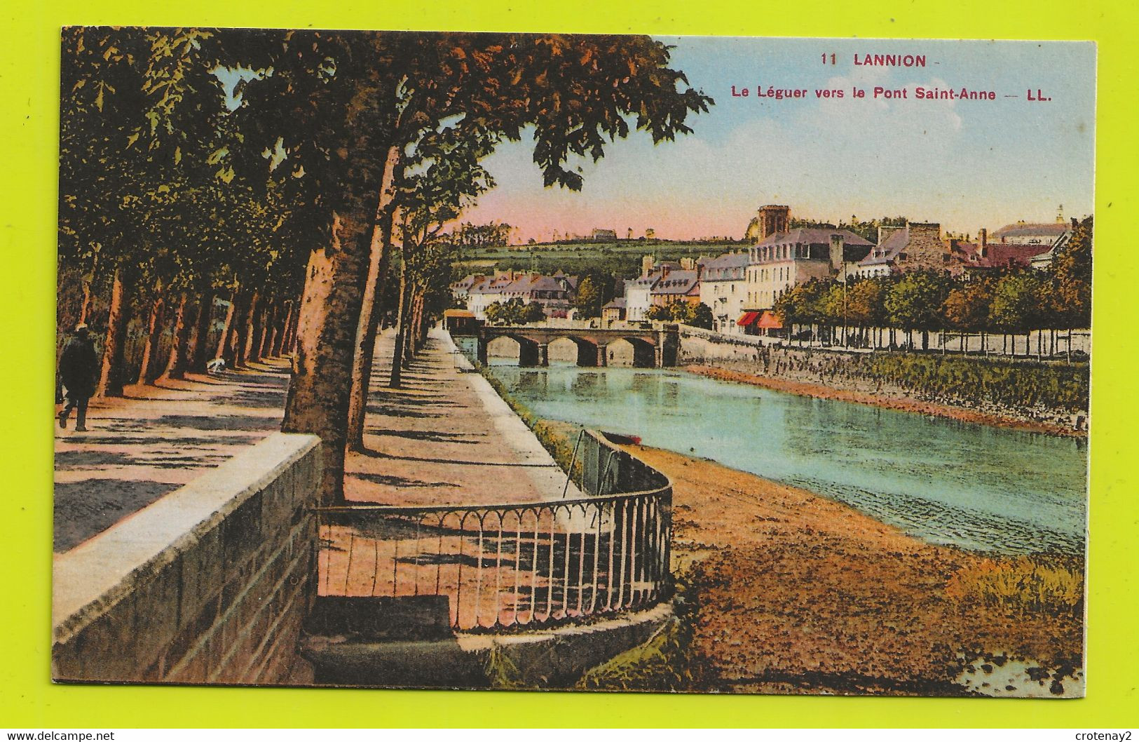 22 LANNION N°11 LL Le Léguer Vers Le Pont Saint Anne VOIR DOS - Lannion