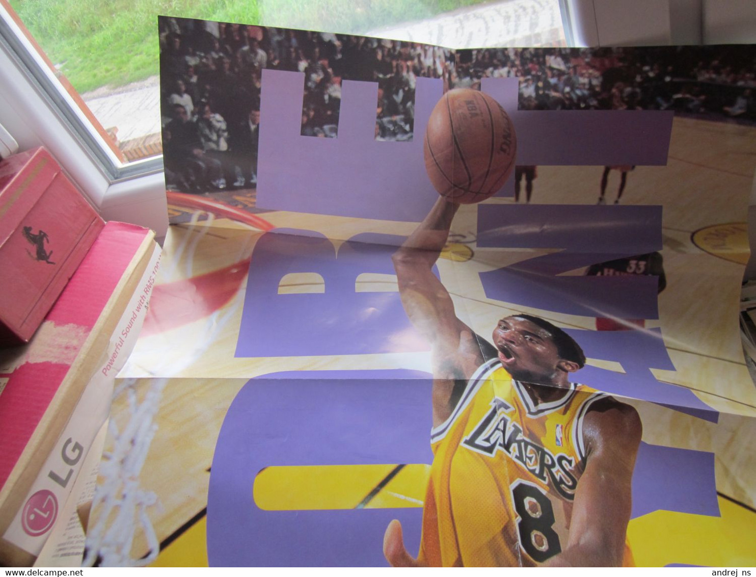 Old Poster Plakat Kobe Bean Bryant FIBA Basketball Lakers 8 80x58 Cm - Other & Unclassified