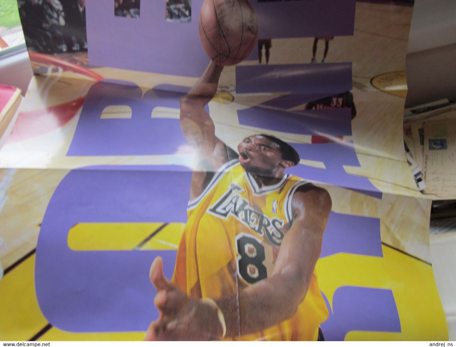 Old Poster Plakat Kobe Bean Bryant FIBA Basketball Lakers 8 80x58 Cm - Other & Unclassified