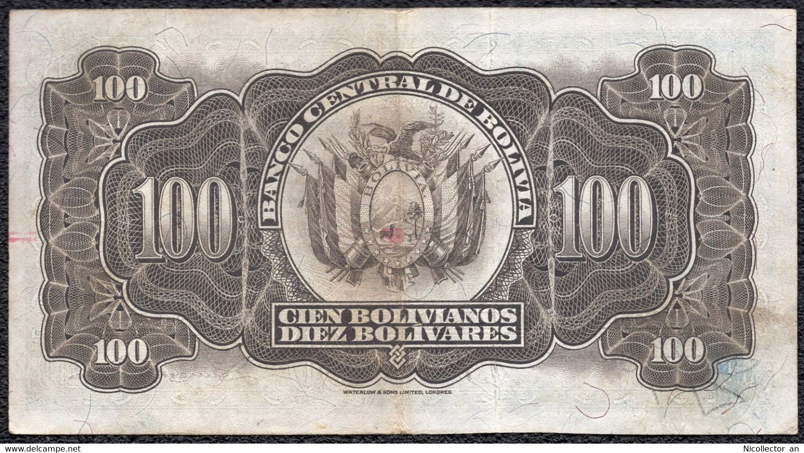 Bolivia, 100 Bolivianos 1928 VF P-133 Banknote - Bolivie