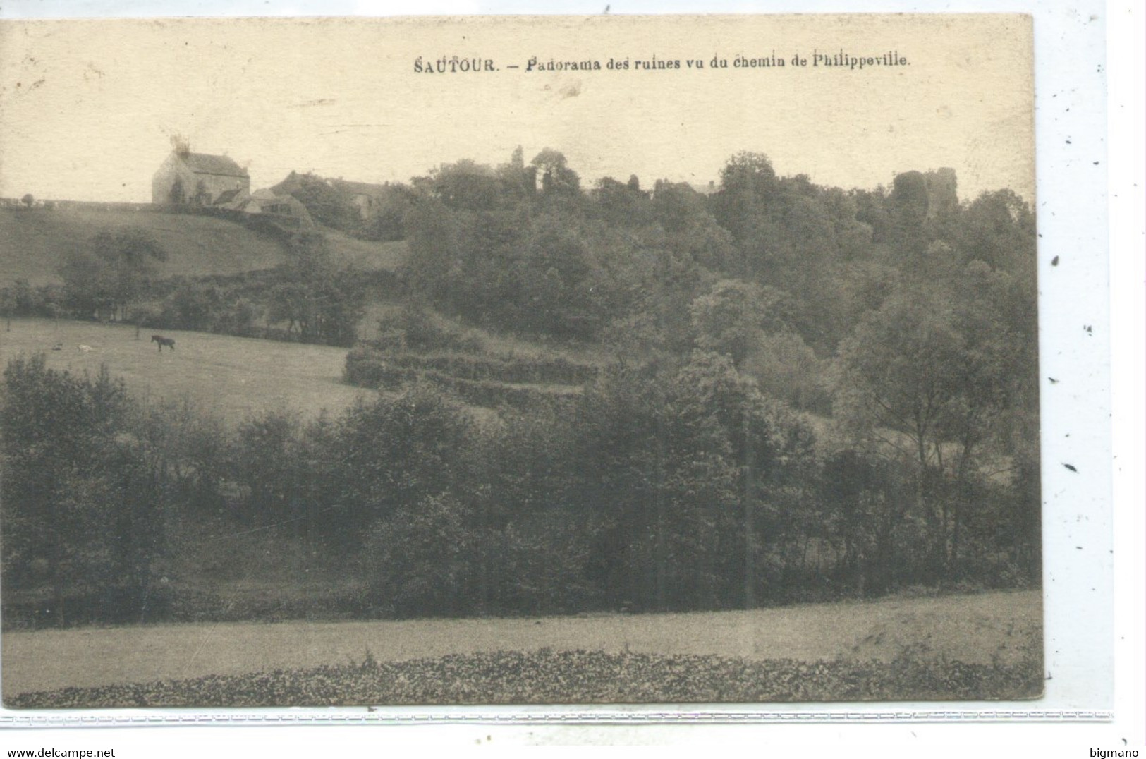 Sautour - Panorama Des Ruines Vu Du Chemin De Philippeville - Philippeville