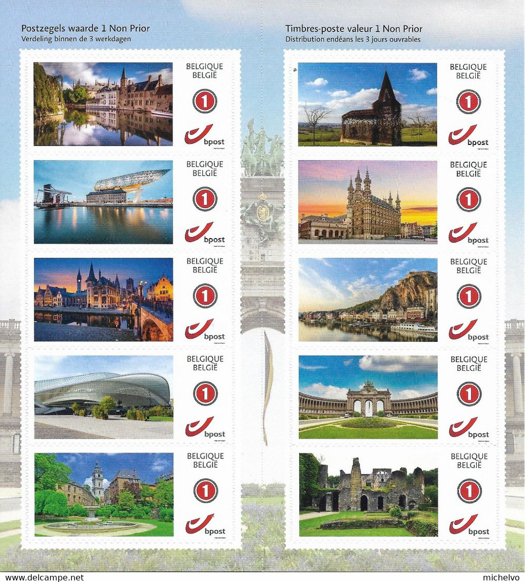 Belg. 2020 - I Love Belgium ** (timbres  Thématiques Autocollants) - Altri & Non Classificati