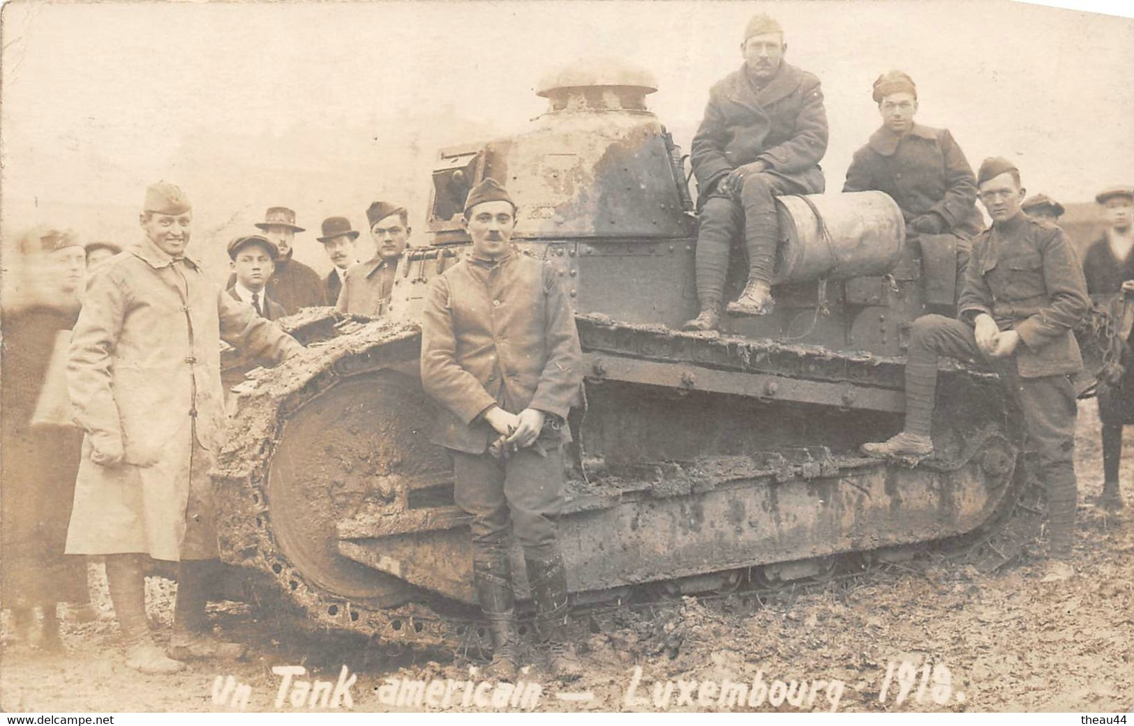 ¤¤  -   LUXEMBOURG   -  Carte-Photo D'un Tank Américain En 1918  -  Guerre 1914-18  -  Militaires, Soldats - Autres & Non Classés