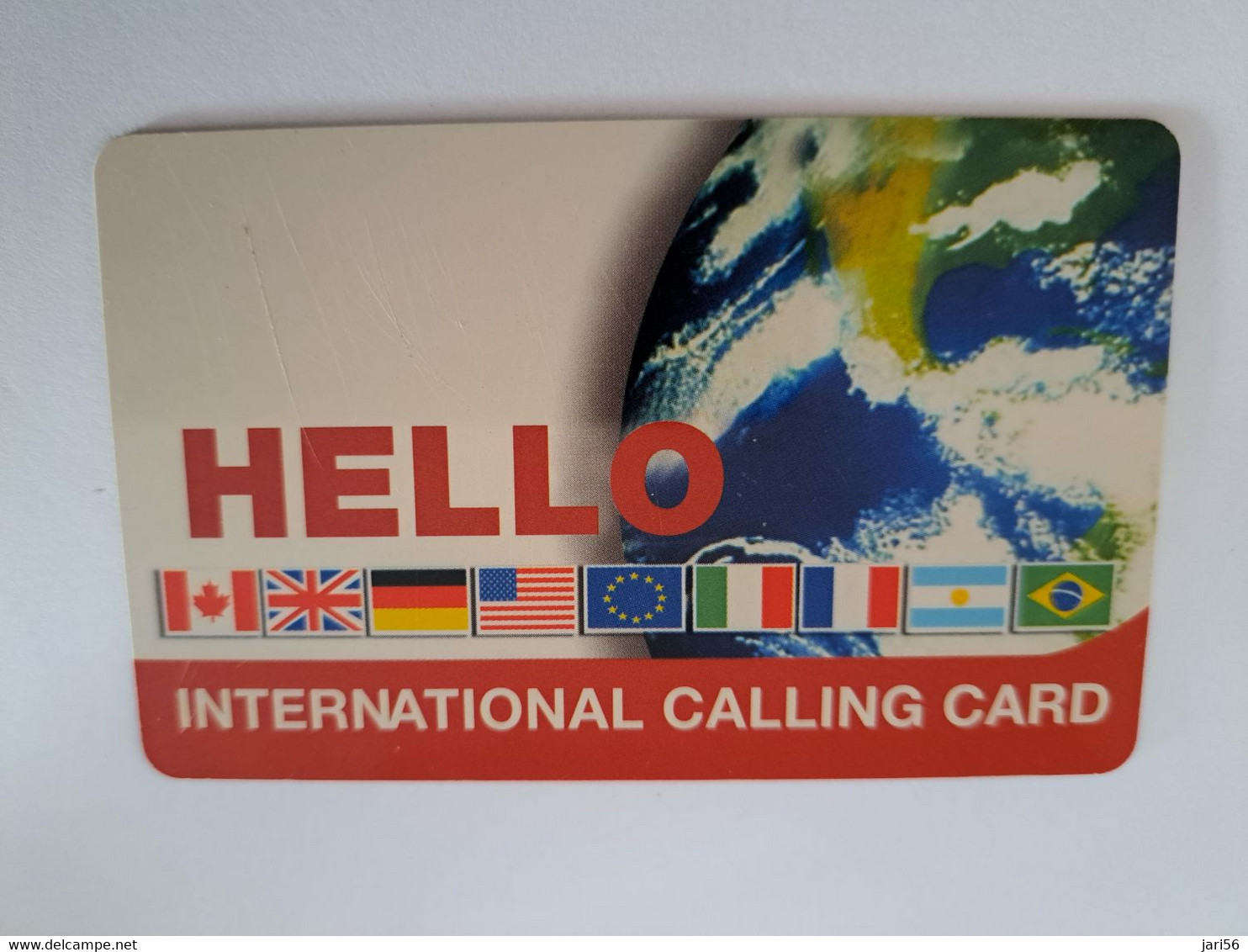 ST MAARTEN   HELLO THICK CARD FLAGS   $10   **10977** - Antilles (Netherlands)