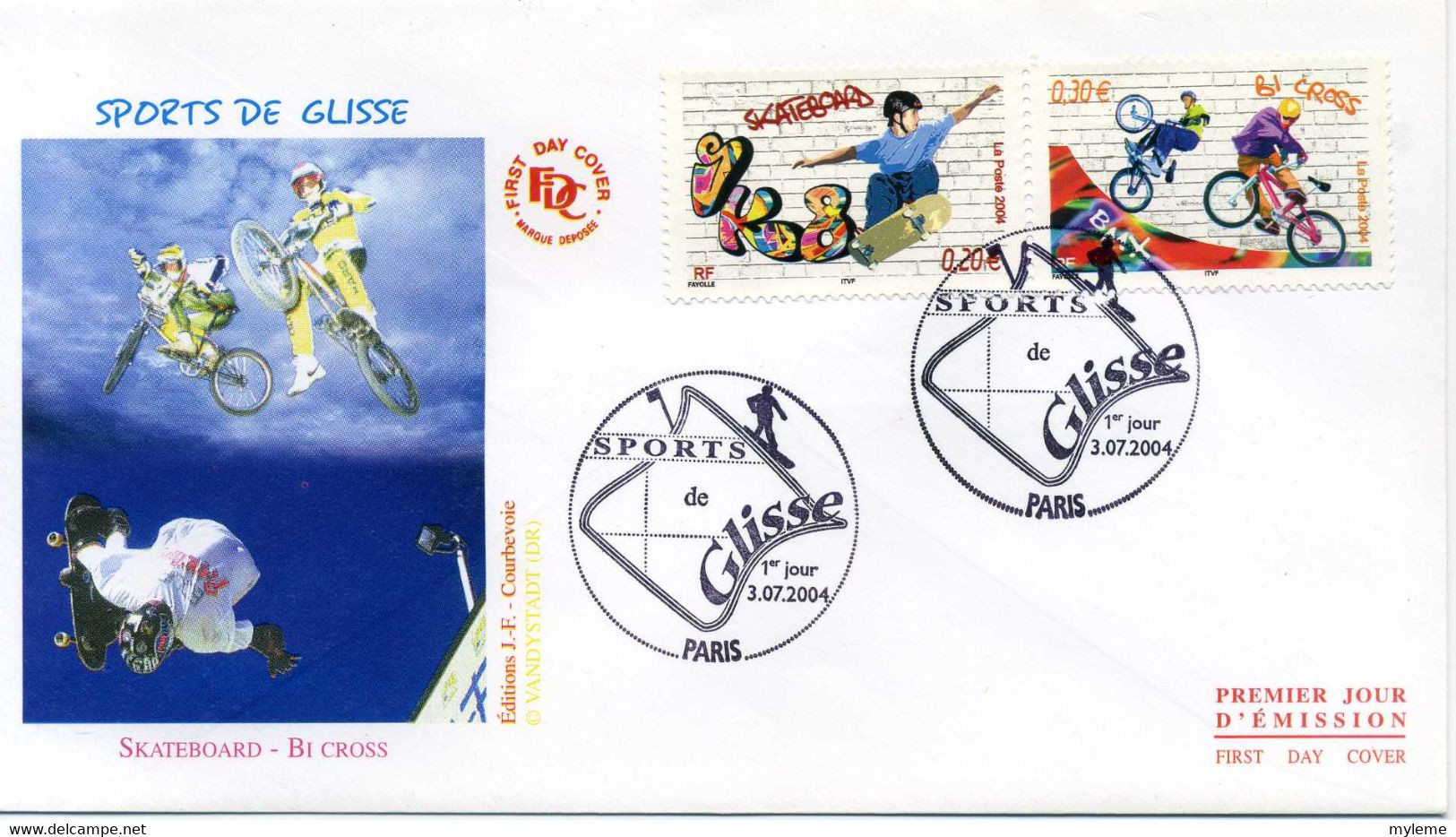 Z27-9 France FDC N° 3691 + 3696    A Saisir !!! - Skateboard