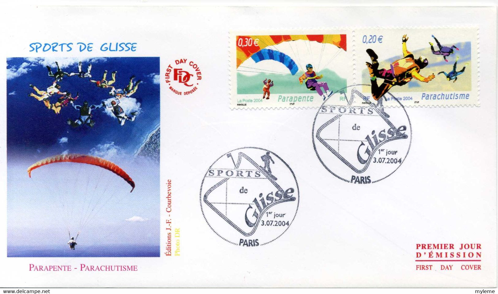 Z27-9 France FDC N° 3692 + 3397   A Saisir !!! - Parachutisme