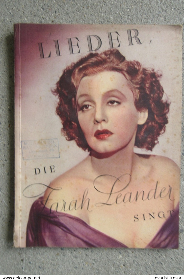 Lieder Die Farah Leander Singt Film Noire Stempel Lange Munt Gent - Music