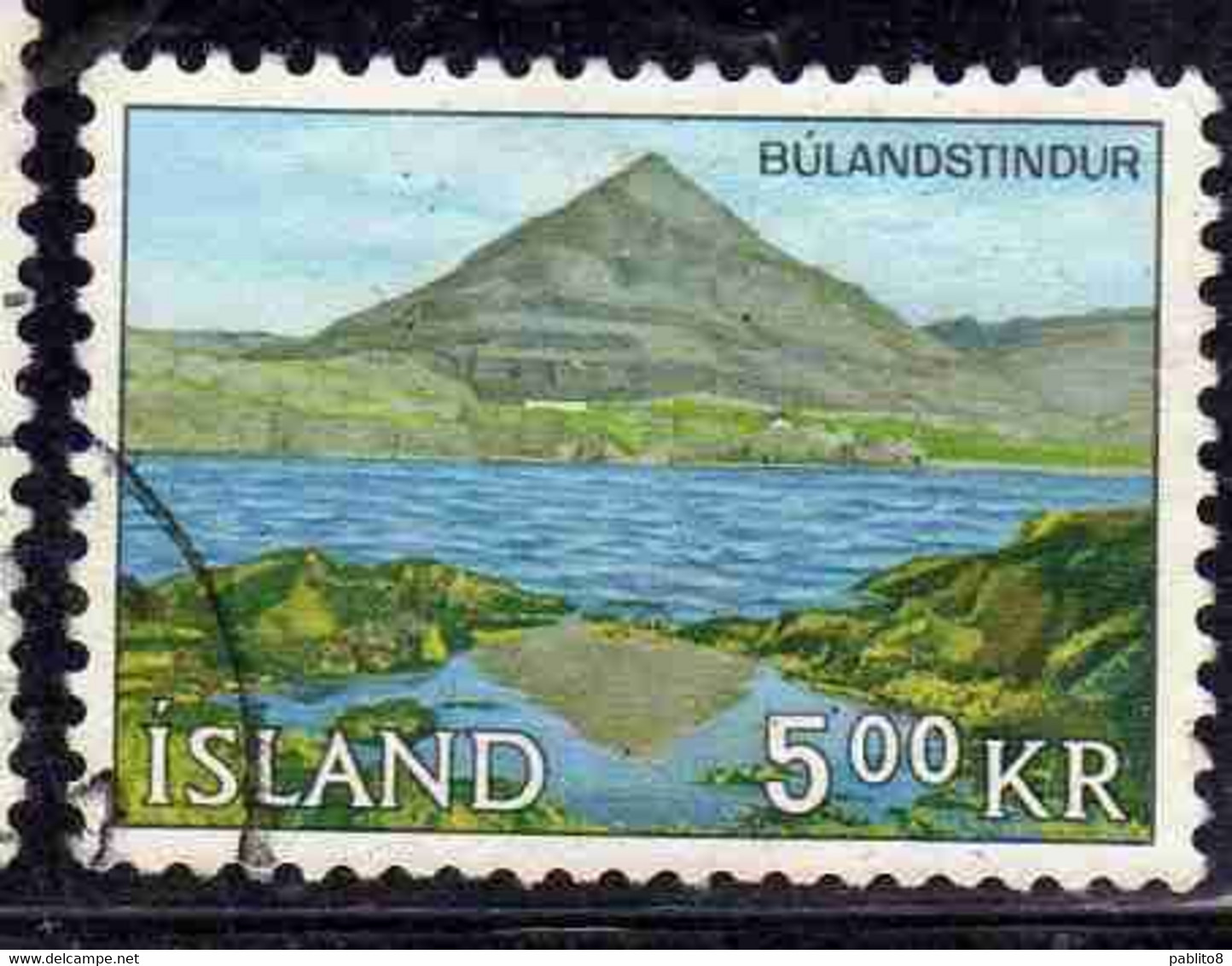 ISLANDA ICELAND ISLANDE ISLAND 1966 VIEWS LANDESCAPES EAST ISLAND 5k USED USATO OBLITERE' - Gebraucht