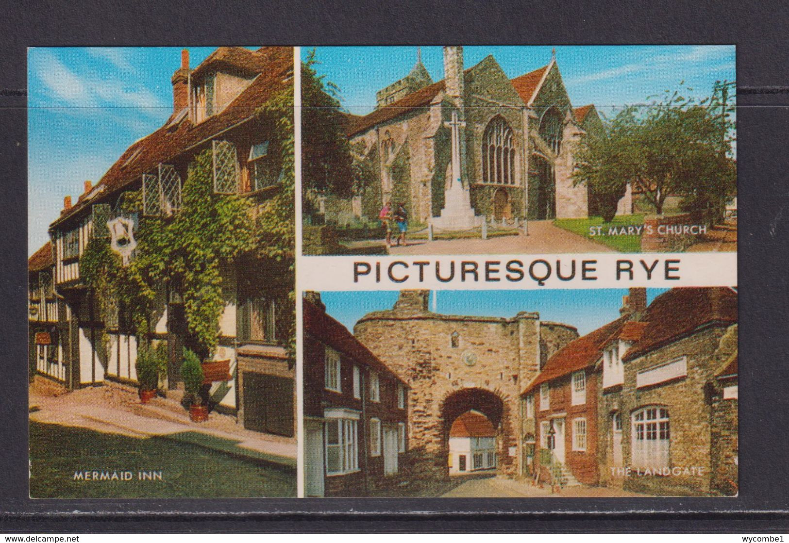 ENGLAND  - Rye Multi View Used Postcard - Rye