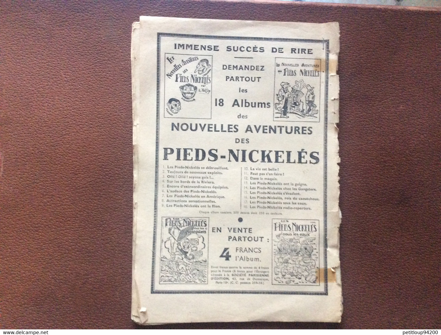 Les Nouvelles Aventures Des PIEDS-NICKELÉS L’Audace Des Pieds-Nickeles No 6 FORTON Société Parisienne D’Edition 1930 - Pieds Nickelés, Les