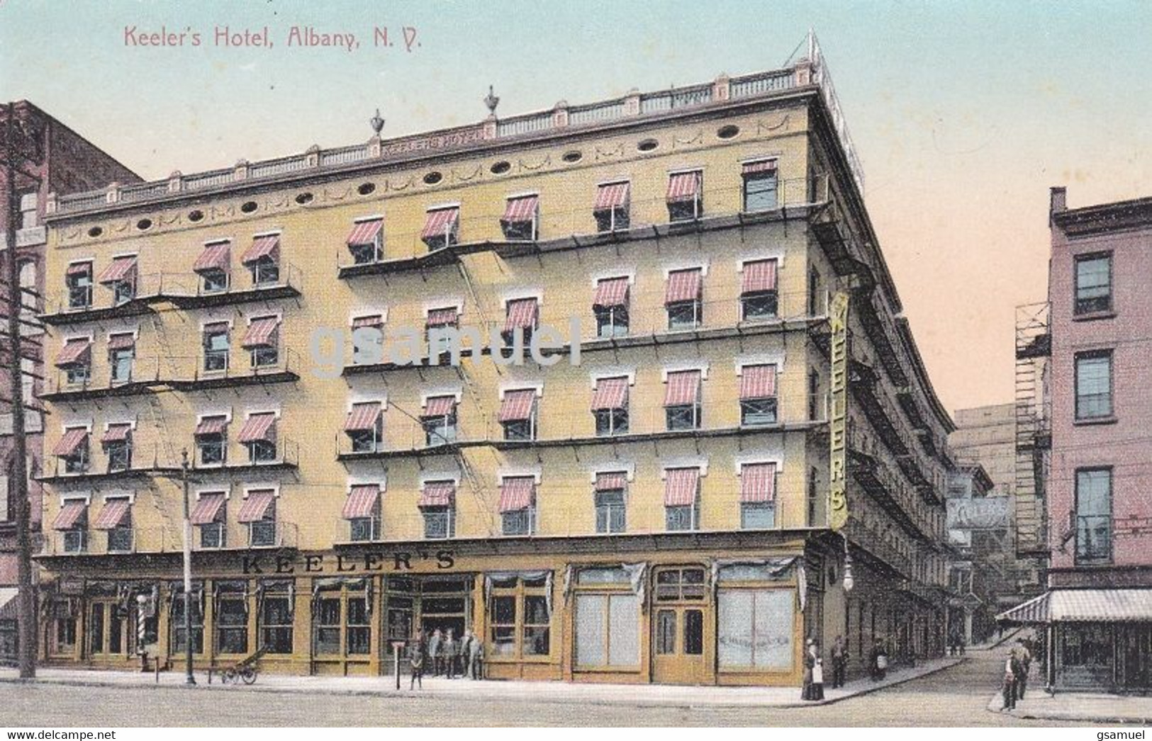 Etat-Uni - Keeler's Hotel, à L'angle Sud-ouest De Broadway Et De Maiden Lane à Albany - Albany