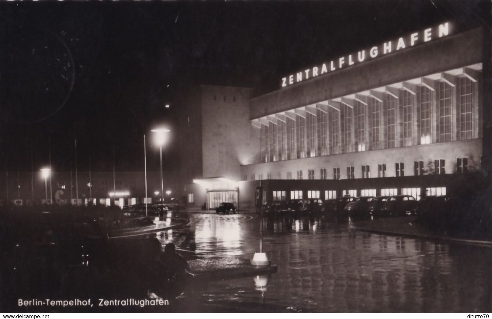 Berlin - Tempelhof - Zentralflughaten - Formato Piccolo Viaggiata Mancante Di Affrancatura – FE170 - Tempelhof