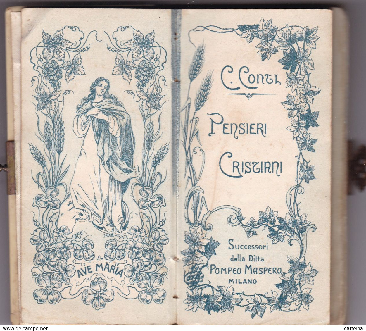 PENSIERI CRISTIANI ANNO 1904 COME DA FOTO - Religión