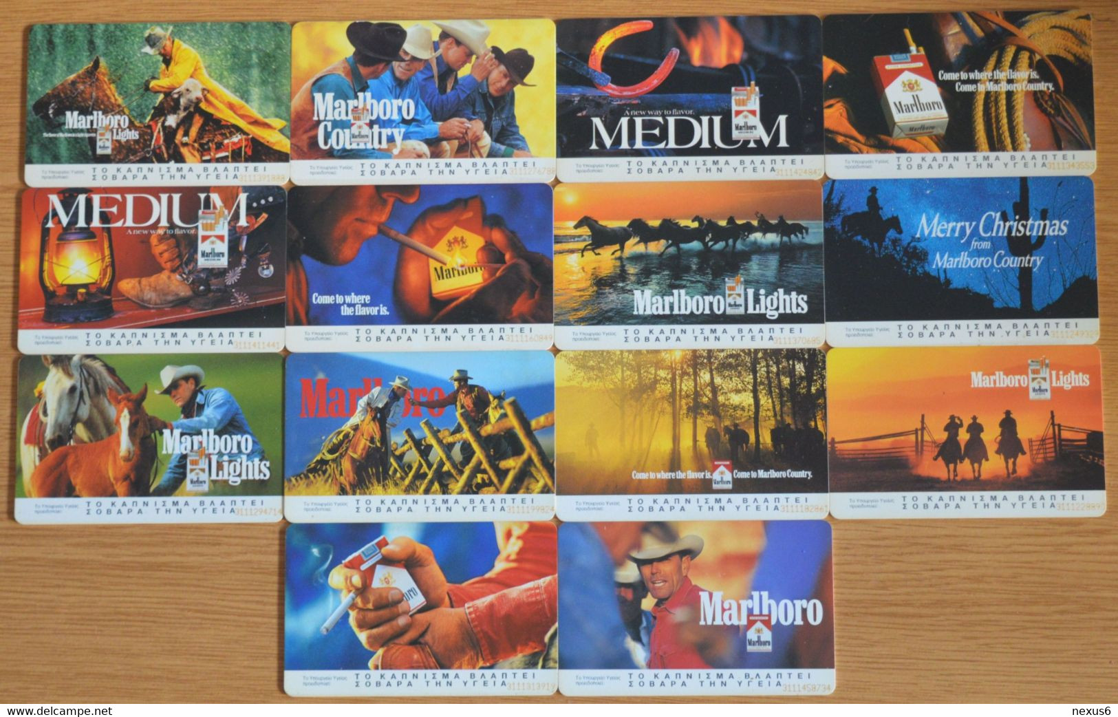 Greece - Marlboro Complete Set 14 Cards (2nd Issue), 08.1996, 23.000ex, All Used - Grèce