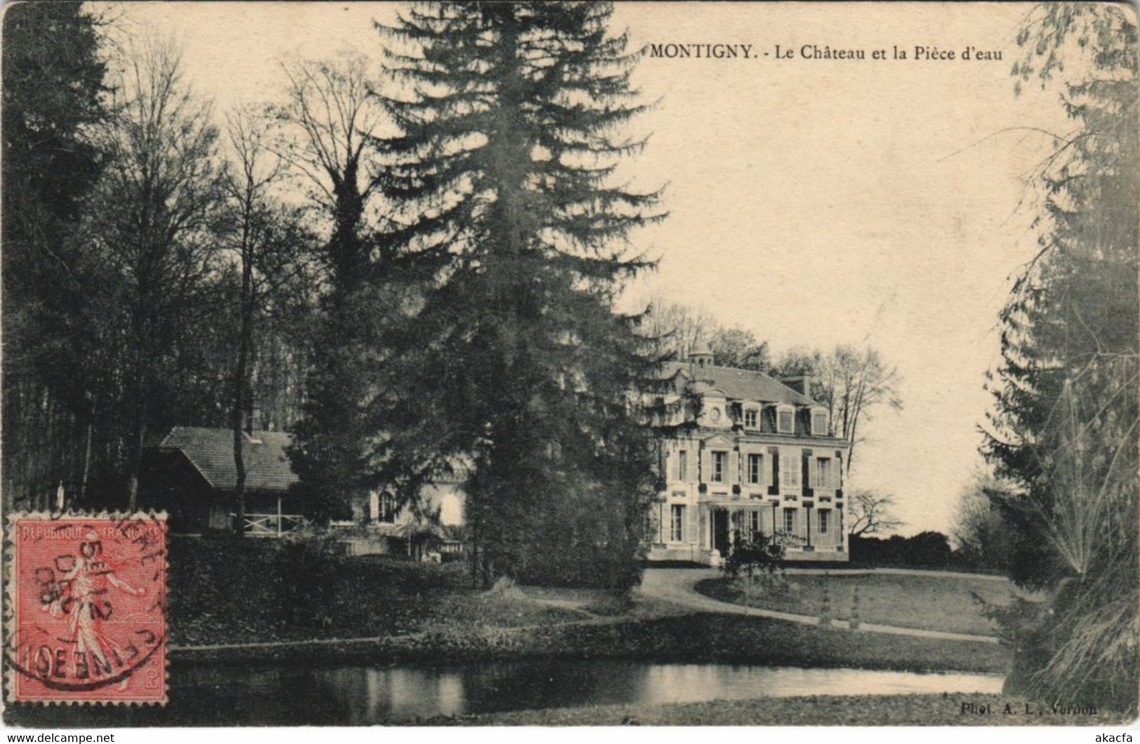 CPA MONTIGNY Le Chateau Et La Piece D'eau (999841) - Montigny Les Cormeilles