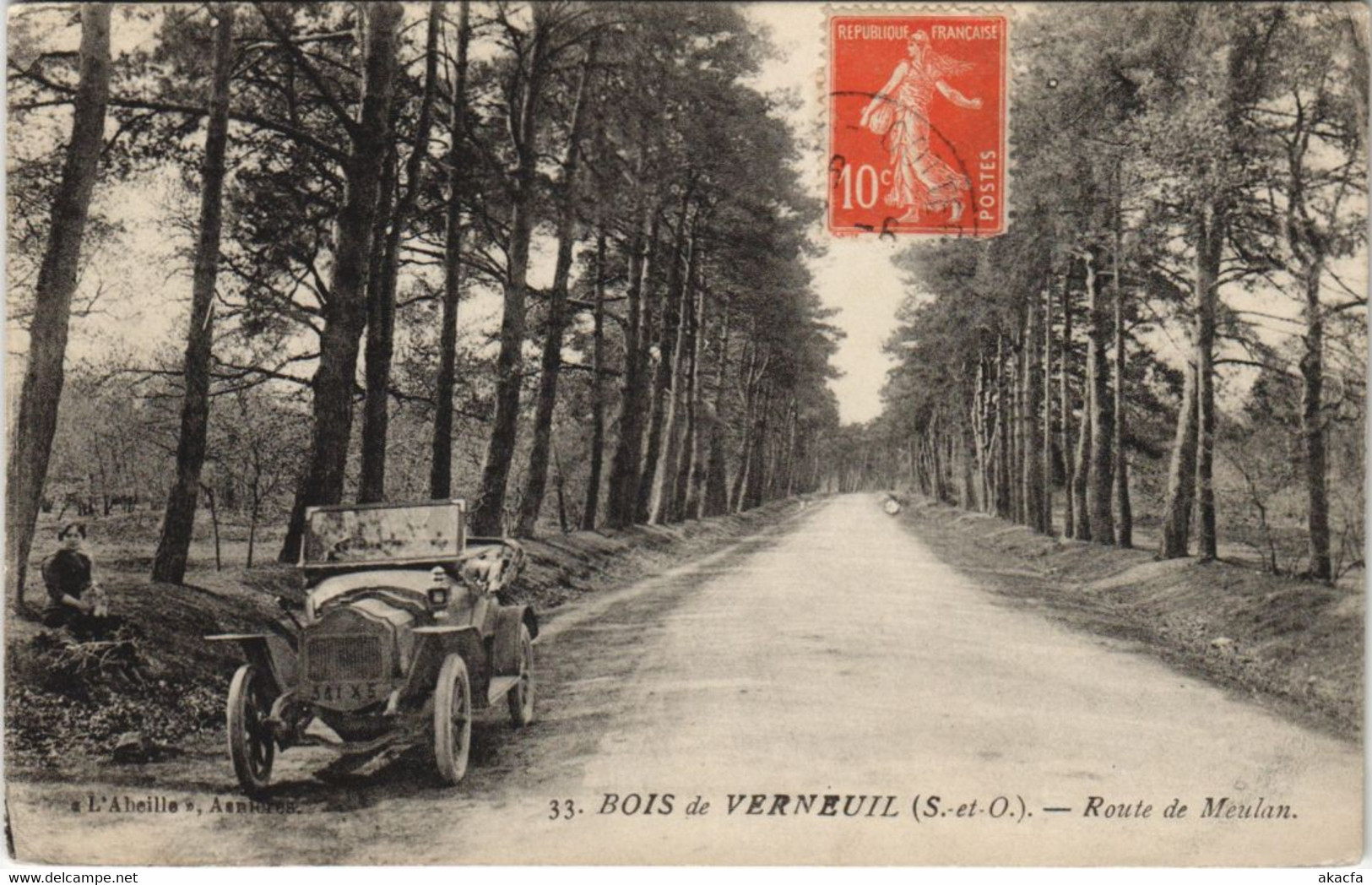 CPA VERNEUIL Bois De Verneuil Route De Meulan (999855) - Verneuil Sur Seine