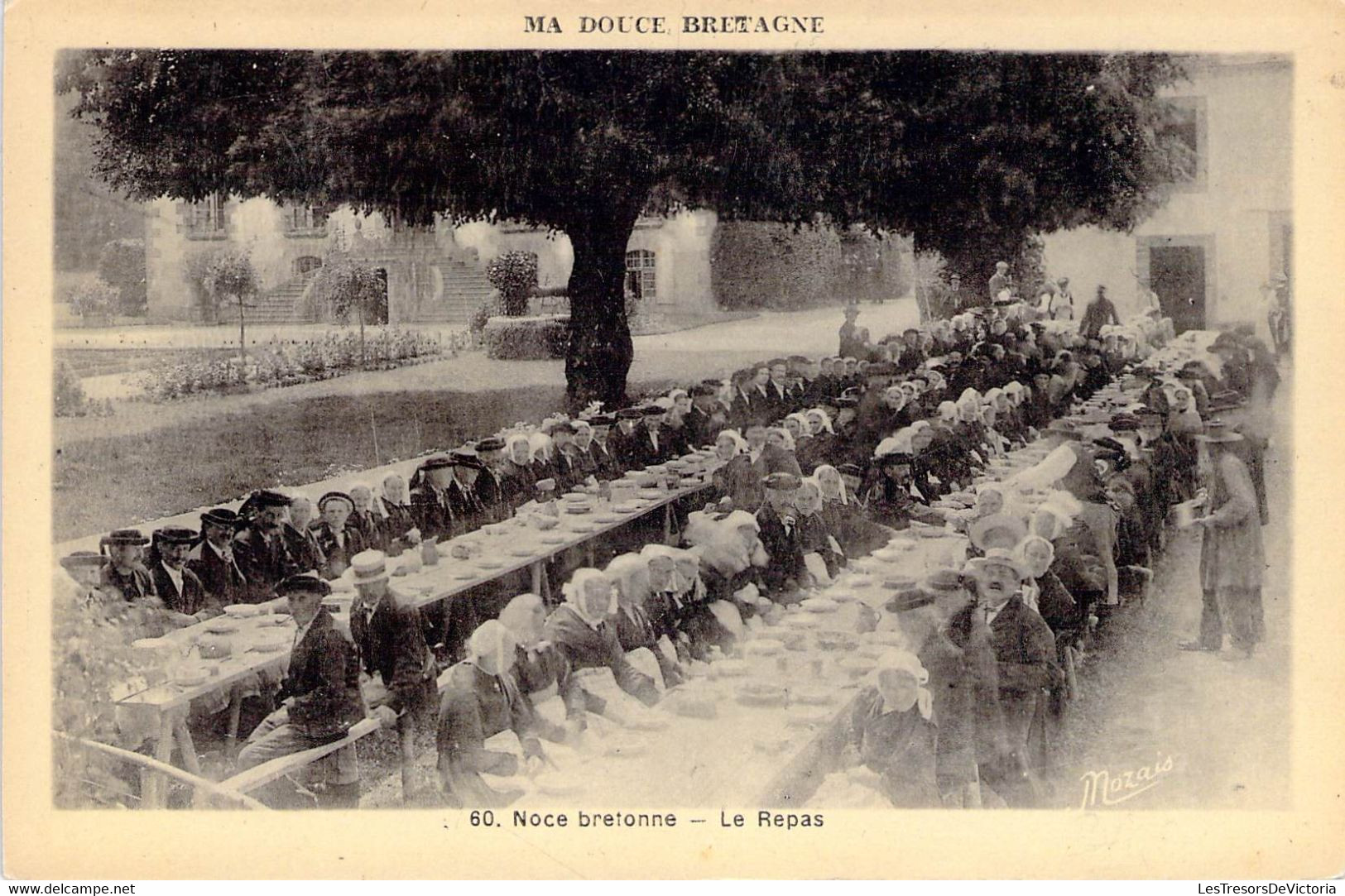 CPA France - Noce Bretonne - Le Repas - Ma Douce Bretagne - Diner De Noces - Animée - Marriages