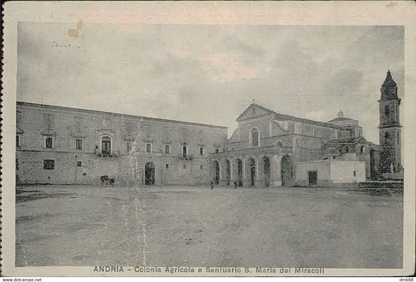 ANDRIA - COLONIA AGRICOLA E SANTUARIO S. MARIA DEI MIRACOLI - EDIZ. GUGLIELMI - SPEDITA 1931 - LEGGERE PIEGHE (11459) - Andria