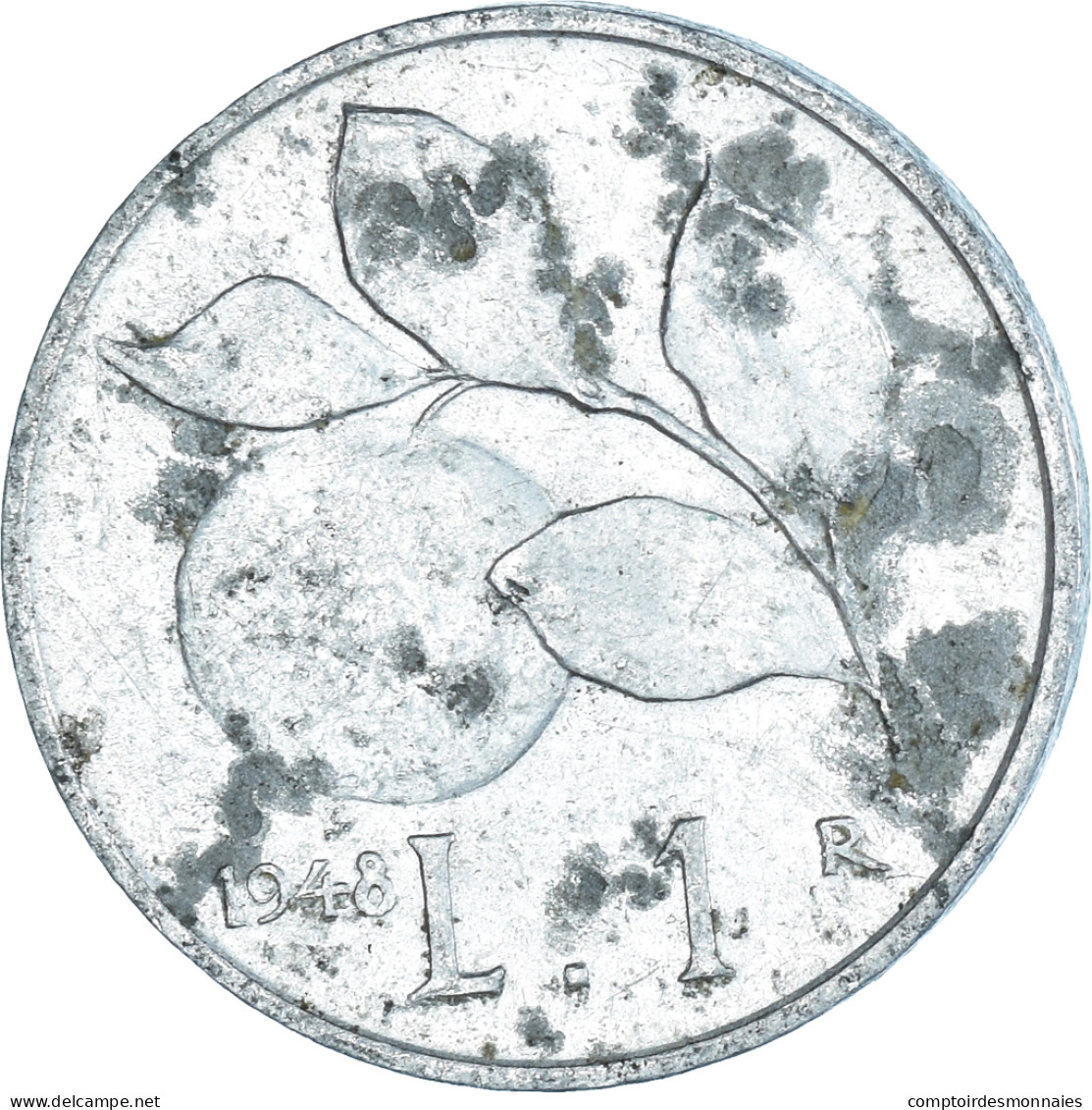 Monnaie, Italie, Lira, 1948 - 1 Lire