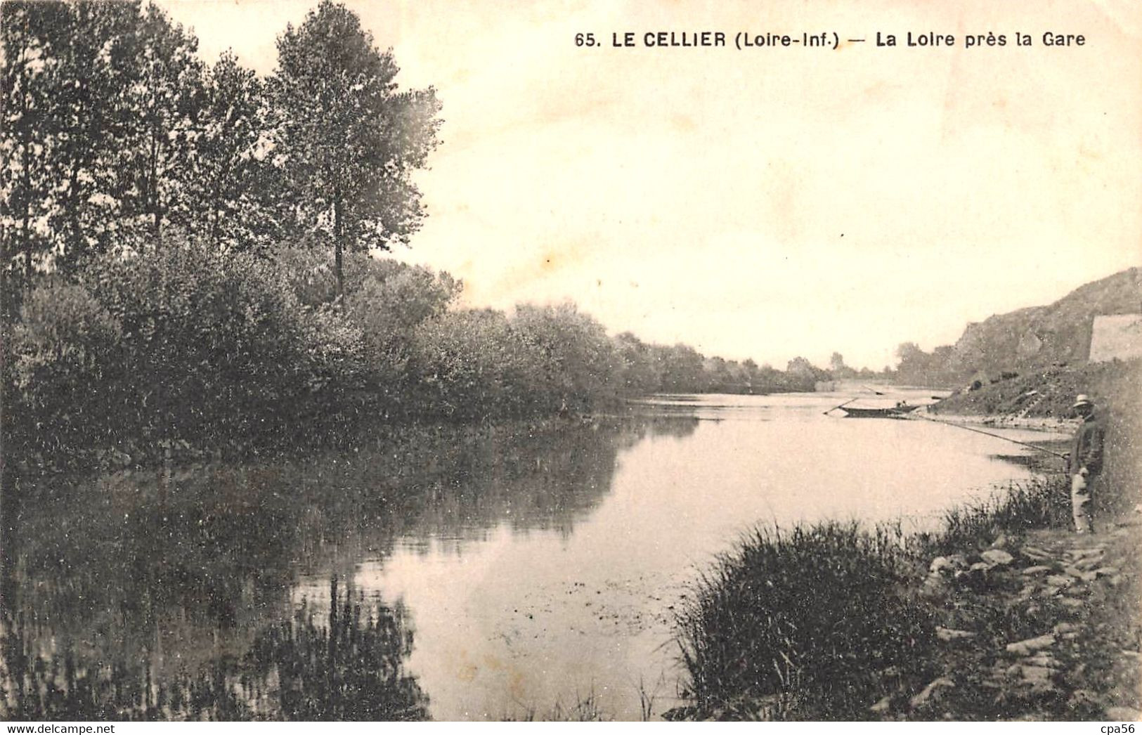 LE CELLIER - La Loire Près La Gare - Pêcheur - Le Cellier
