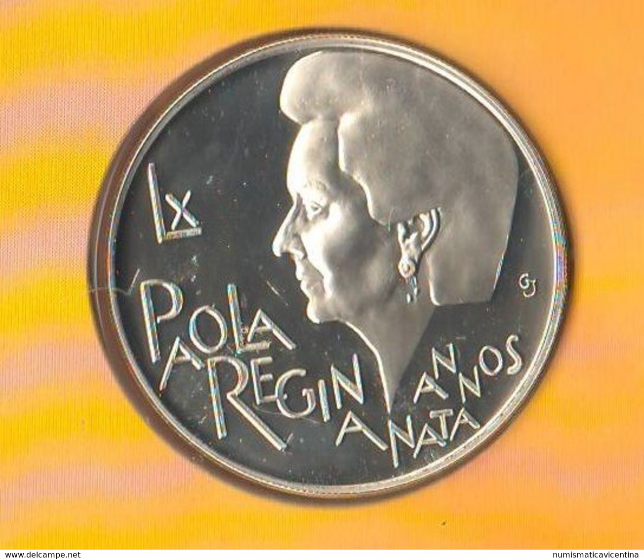 Belgio 250 Francs 1997 Belgique Belgium Reine Paola Ruffo Di Calabria X 60 Jahre Koningin Silver Proof Coin + Box - FDC, BU, BE & Coffrets