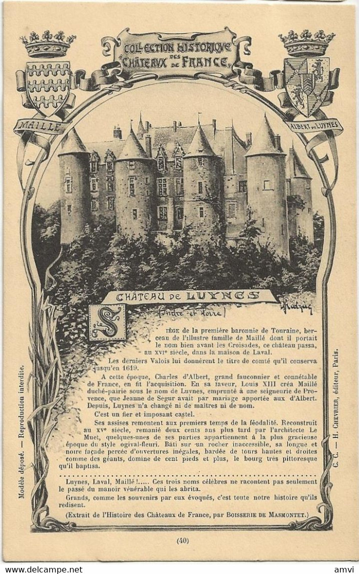 22- 9 - 2920 collection historique Châteaux de France lot de 8 cartes