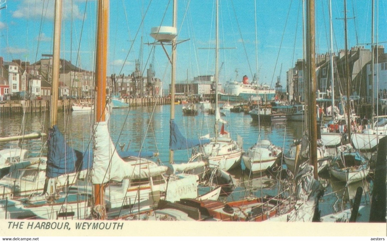 Weymouth 1977; The Harbour (sailing Vessels) - Circulated. (Sapphire Card) - Weymouth