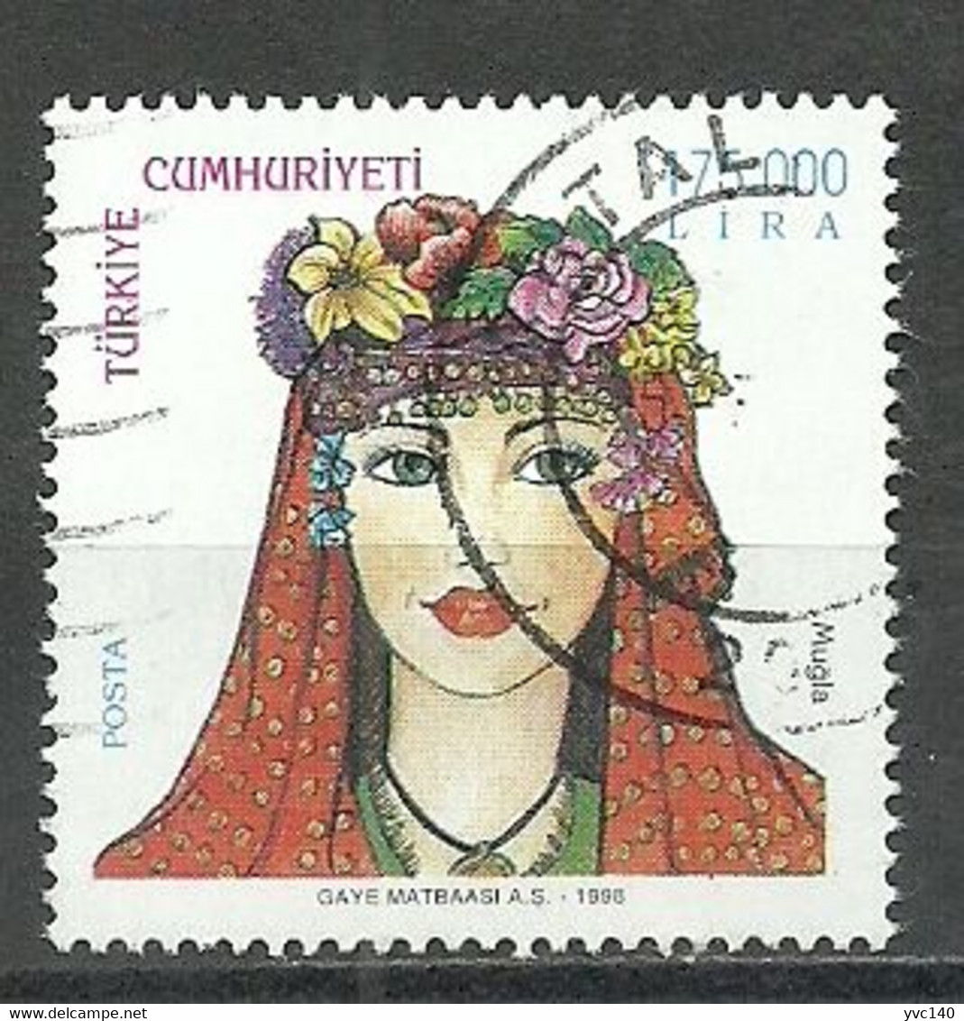 Turkey; 1998 Turkish Women Head-Covers - Oblitérés