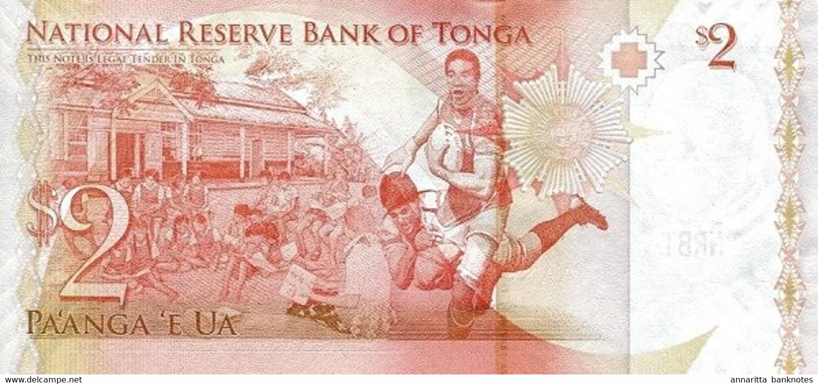 Tonga 2 Pa'Anga ND (2014), UNC, P-38a, TO B213b - Tonga