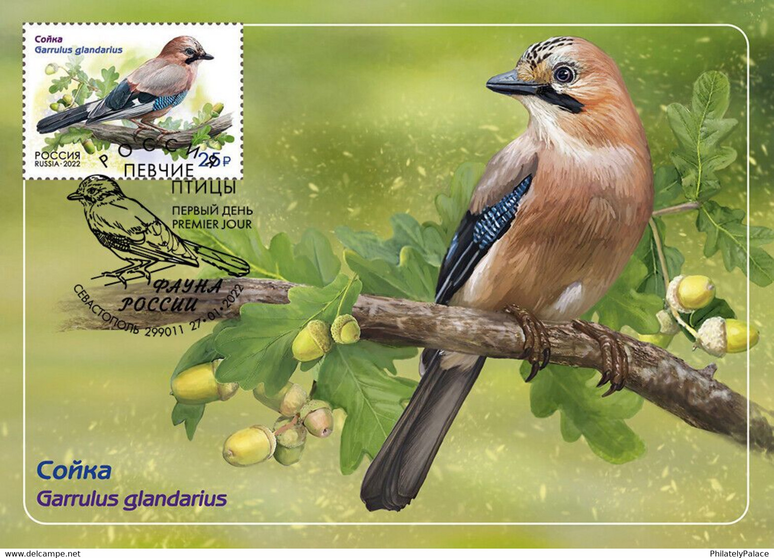 Russia 2022 Fauna Of Russia. Songbirds , Birds, Set Of 4 Maxicards, Maxi Card, Maximum  (**) RARE 1 Set Avaliable Only - Cartas & Documentos