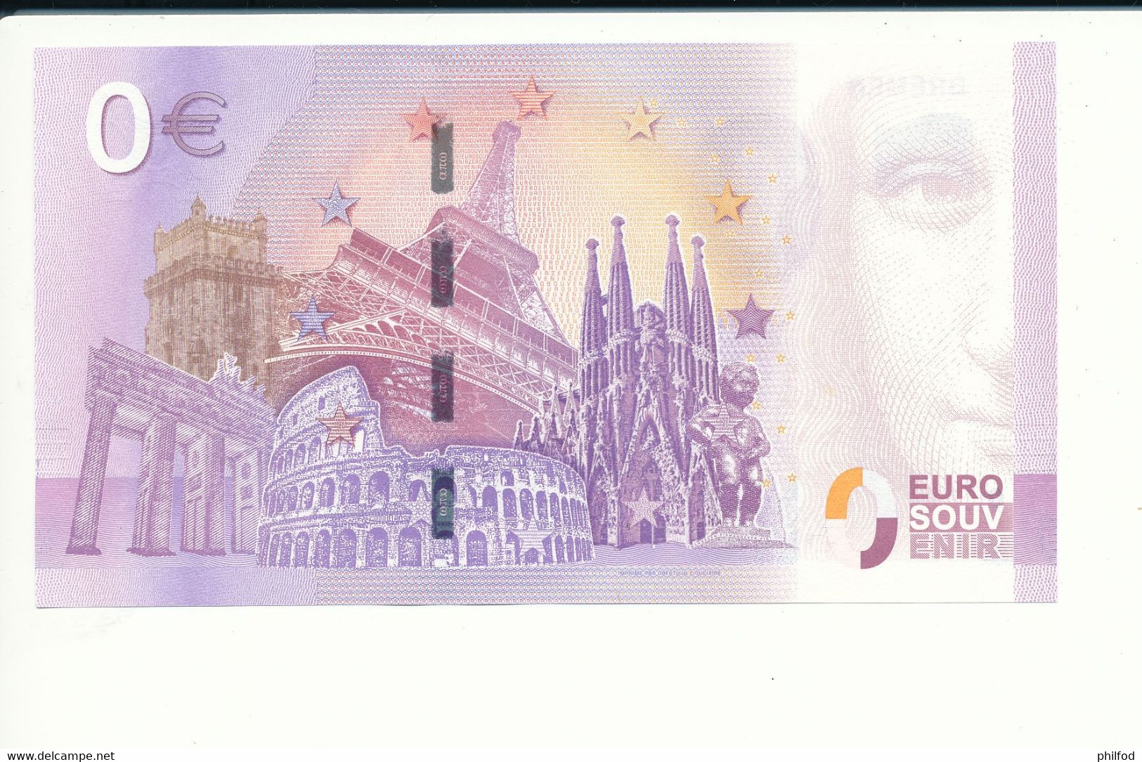 Billet Souvenir - 0 Euro - XEQH - 2017-1 - BREMEN - N° 5344 - Kilowaar - Bankbiljetten